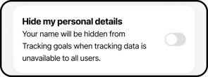 personal details tracking